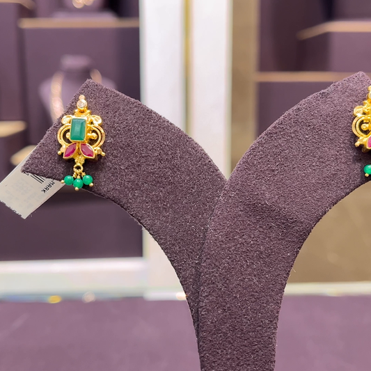 CMR 3.08gms EARRINGS 22K Yellow Gold