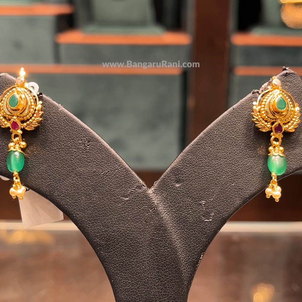 CMR 3.621gms EARRINGS 22K Yellow Gold