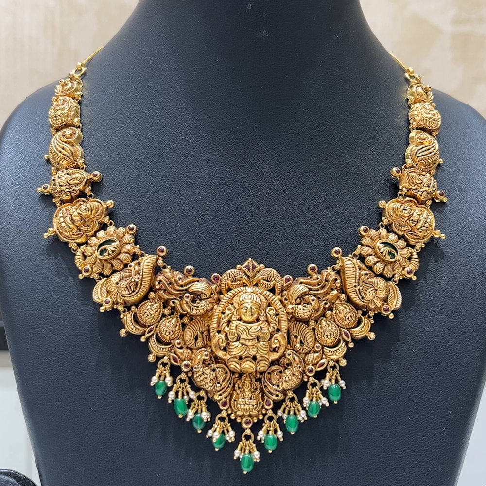 MUKUNDA JEWELLERS 40.605gms NECKLACE 22K Nakshi