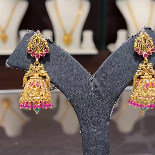 CMR 14.637gms EARRINGS 22K Yellow Gold