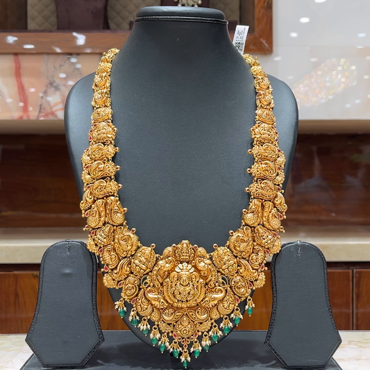 MUKUNDA JEWELLERS 84.93gms HARAMS 22K Antique