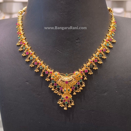 SOUTH INDIA 28.325gms NECKLACE 22K Yellow Gold