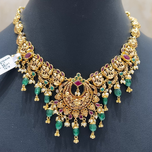 MUKUNDA JEWELLERS 19.73gms NECKLACE 22K Antique