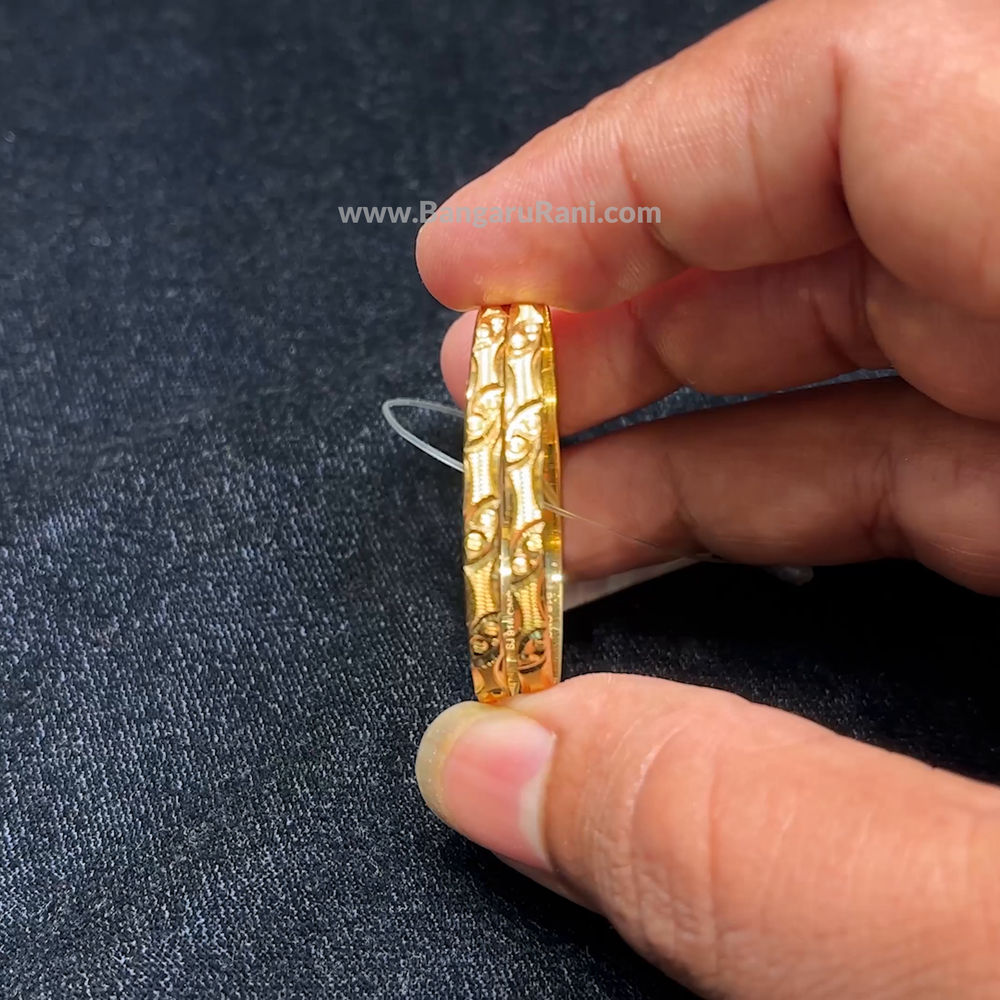 12.35gms Baby Bangles 22K Yellow Gold