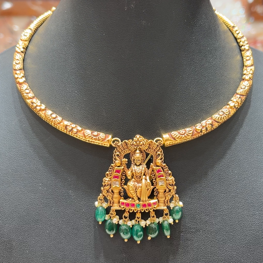 MUKUNDA JEWELLERS 42.087gms NECKLACE 22K Antique