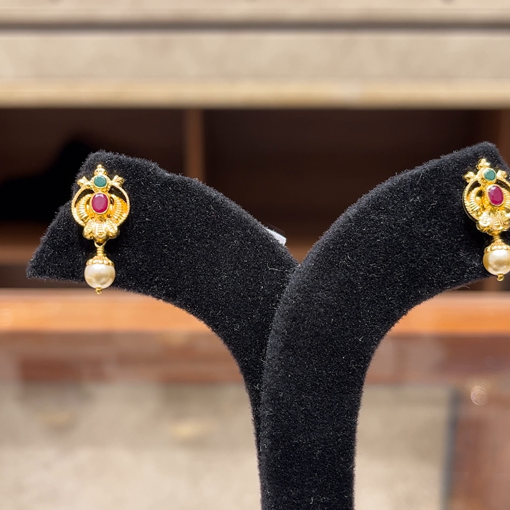 Chennai Shopping Mall 2.195gms EARRINGS 22K Yellow Gold