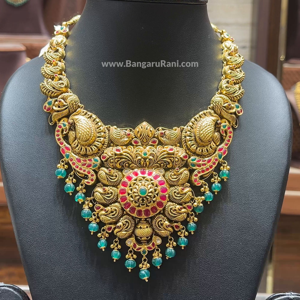 CMR 77.163gms NECKLACE 22K Antique