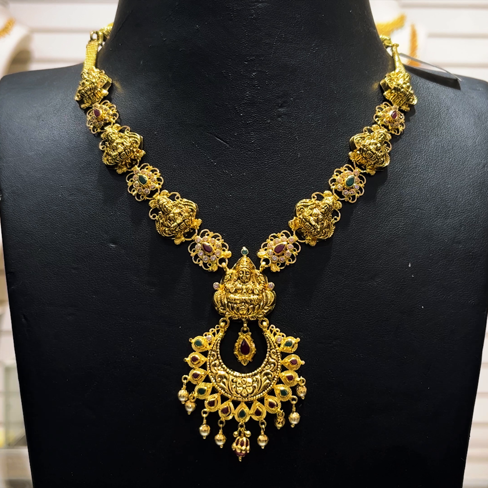 SOUTH INDIA 24.461gms NECKLACE 22K Yellow Gold