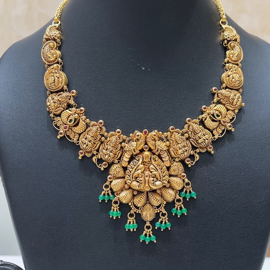 MUKUNDA JEWELLERS 32.509gms NECKLACE 22K Antique