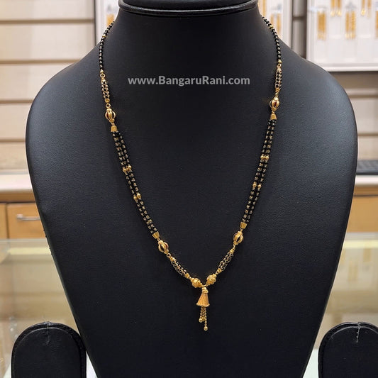 10.975gms SHORT BLACK BEADS 22K Yellow Gold