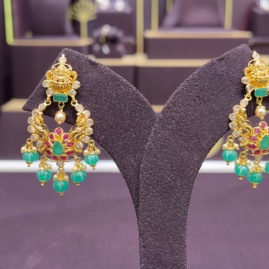 CMR 9.235gms EARRINGS 22K Antique