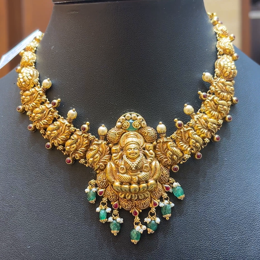 Chennai Shopping Mall 21.385gms NECKLACE 22K Nakshi