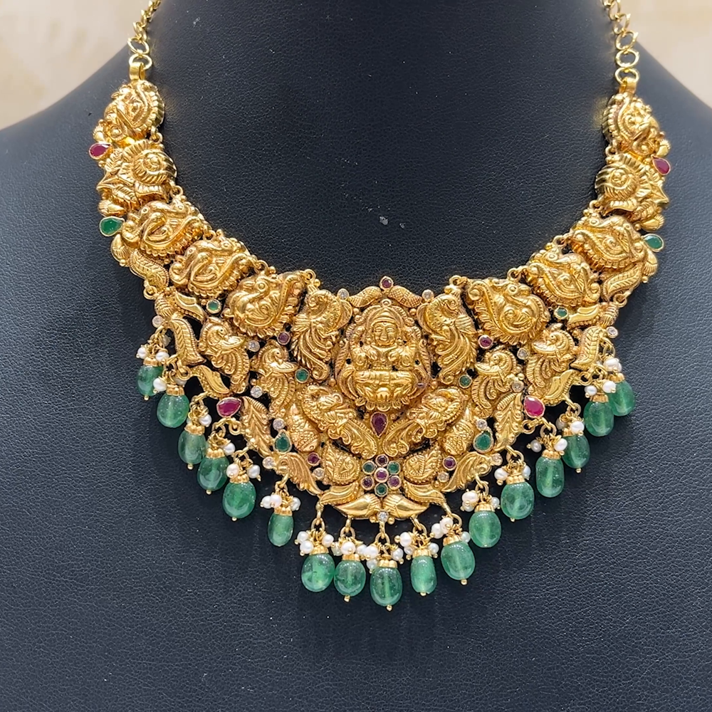 MUKUNDA JEWELLERS 30.315gms NECKLACE 22K Antique