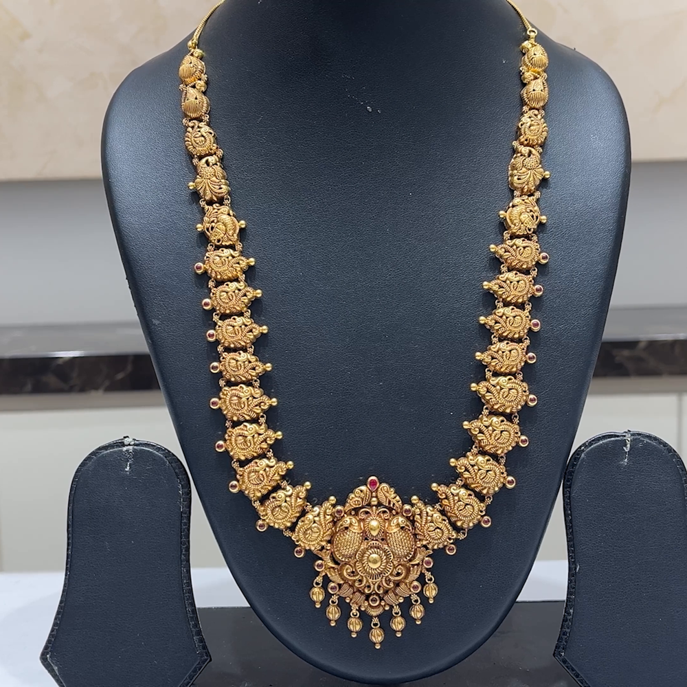 MUKUNDA JEWELLERS 30.892gms HARAMS 22K Antique