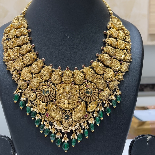 MUKUNDA JEWELLERS 68.973gms NECKLACE 22K Antique