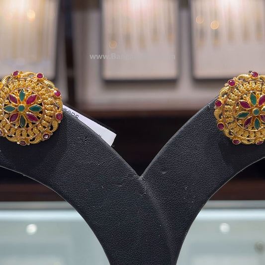 SOUTH INDIA 9.033gms EARRINGS 22K Yellow Gold