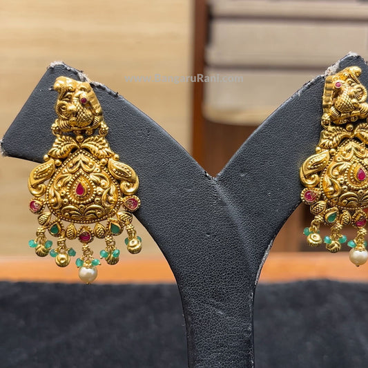 Chennai Shopping Mall 13.345gms EARRINGS 22K Antique