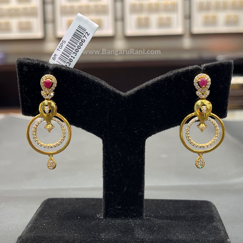 9.73gms EARRINGS 22K Yellow Gold