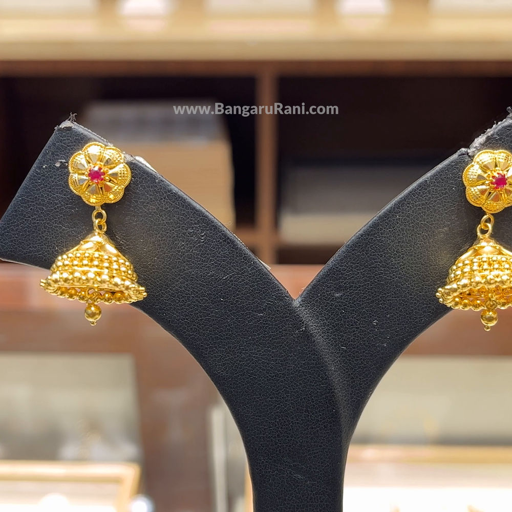 Chennai Shopping Mall 6.084gms EARRINGS 22K Yellow Gold