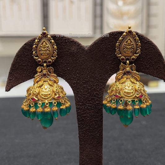 15.211gms EARRINGS 22K Antique