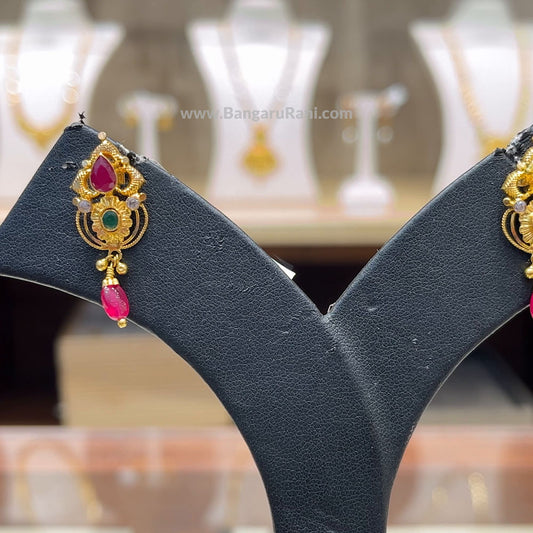 Chennai Shopping Mall 3.425gms EARRINGS 22K Yellow Gold