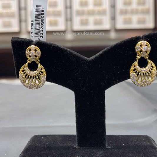 7.44gms EARRINGS 22K Yellow Gold