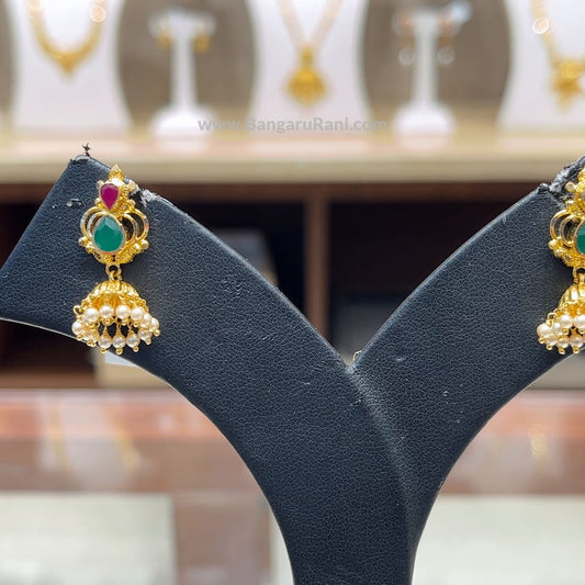 Chennai Shopping Mall 4.085gms EARRINGS 22K Yellow Gold