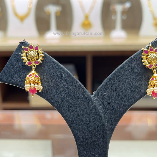 Chennai Shopping Mall 5.11gms EARRINGS 22K Yellow Gold