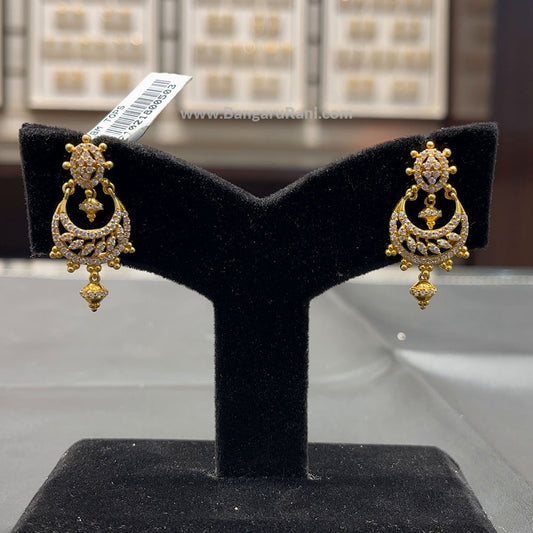 8.816gms EARRINGS 22K Yellow Gold