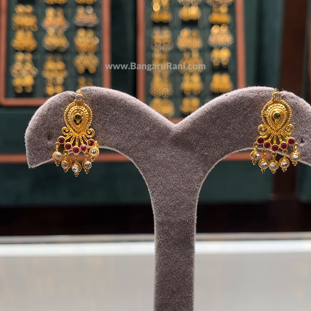 4.235gms EARRINGS 22K Yellow Gold