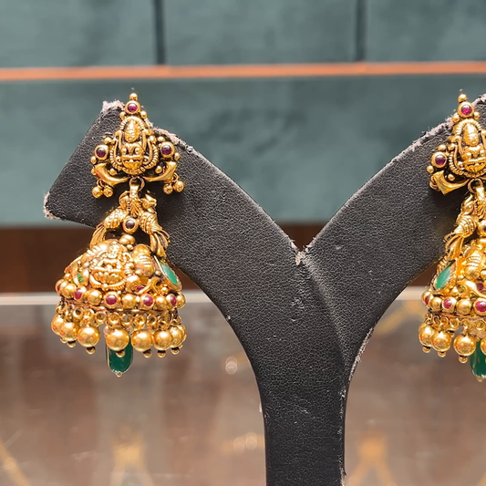 CMR 24.935gms EARRINGS 22K Nakshi