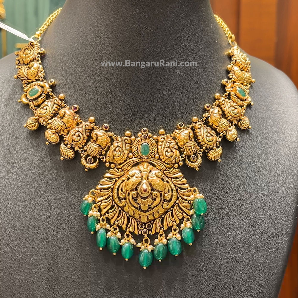 Chennai Shopping Mall 27.37gms NECKLACE 22K Antique