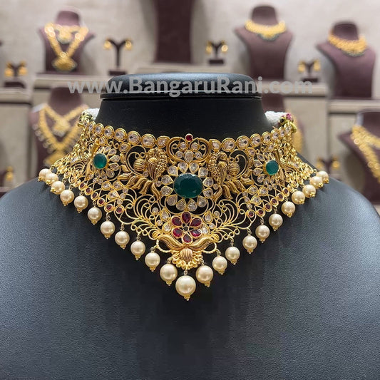 Chennai Shopping Mall 25.16gms CHOKER 22K Yellow Gold