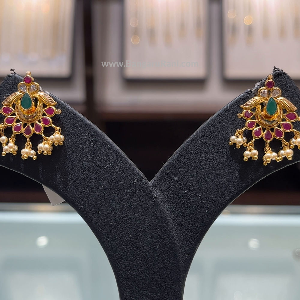 SOUTH INDIA 5.006gms EARRINGS 22K Yellow Gold