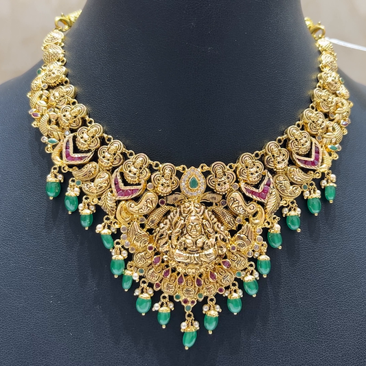 MUKUNDA JEWELLERS 26.98gms NECKLACE 22K Antique