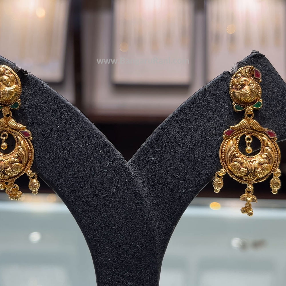 SOUTH INDIA 6.717gms EARRINGS 22K Yellow Gold