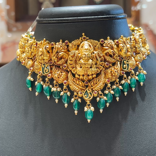 MUKUNDA JEWELLERS 27.541gms CHOKER 22K Nakshi