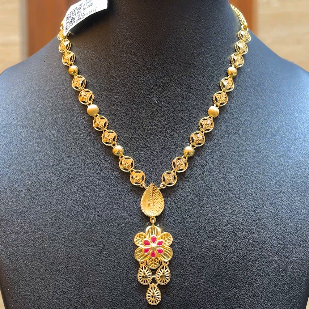 Chennai Shopping Mall 15.285gms NECKLACE 22K Antique