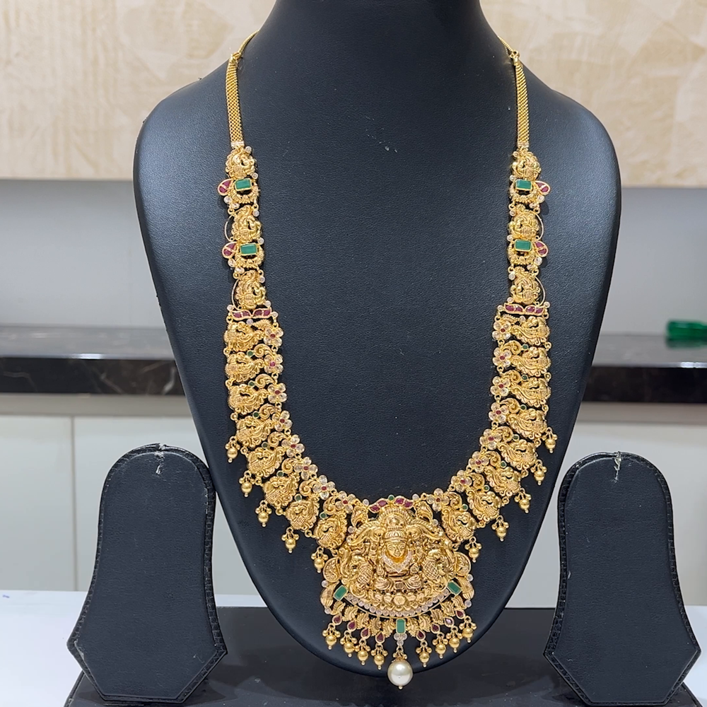 MUKUNDA JEWELLERS 48.82gms HARAMS 22K Antique