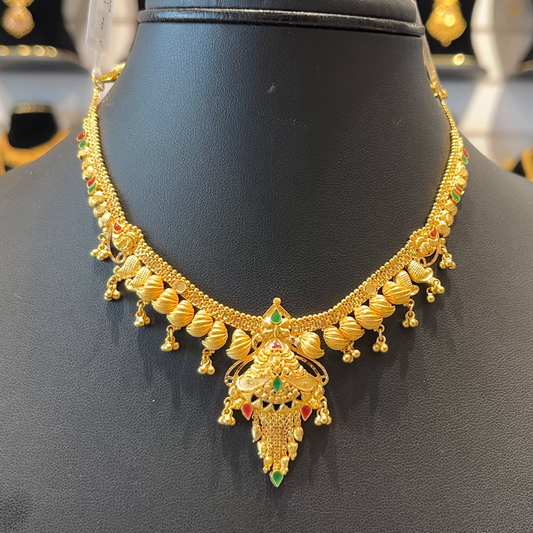 SOUTH INDIA 17.701gms NECKLACE 22K Yellow Gold