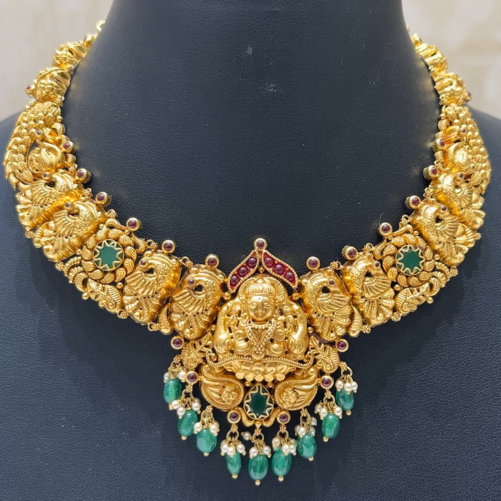 MUKUNDA JEWELLERS 26.595gms NECKLACE 22K Antique