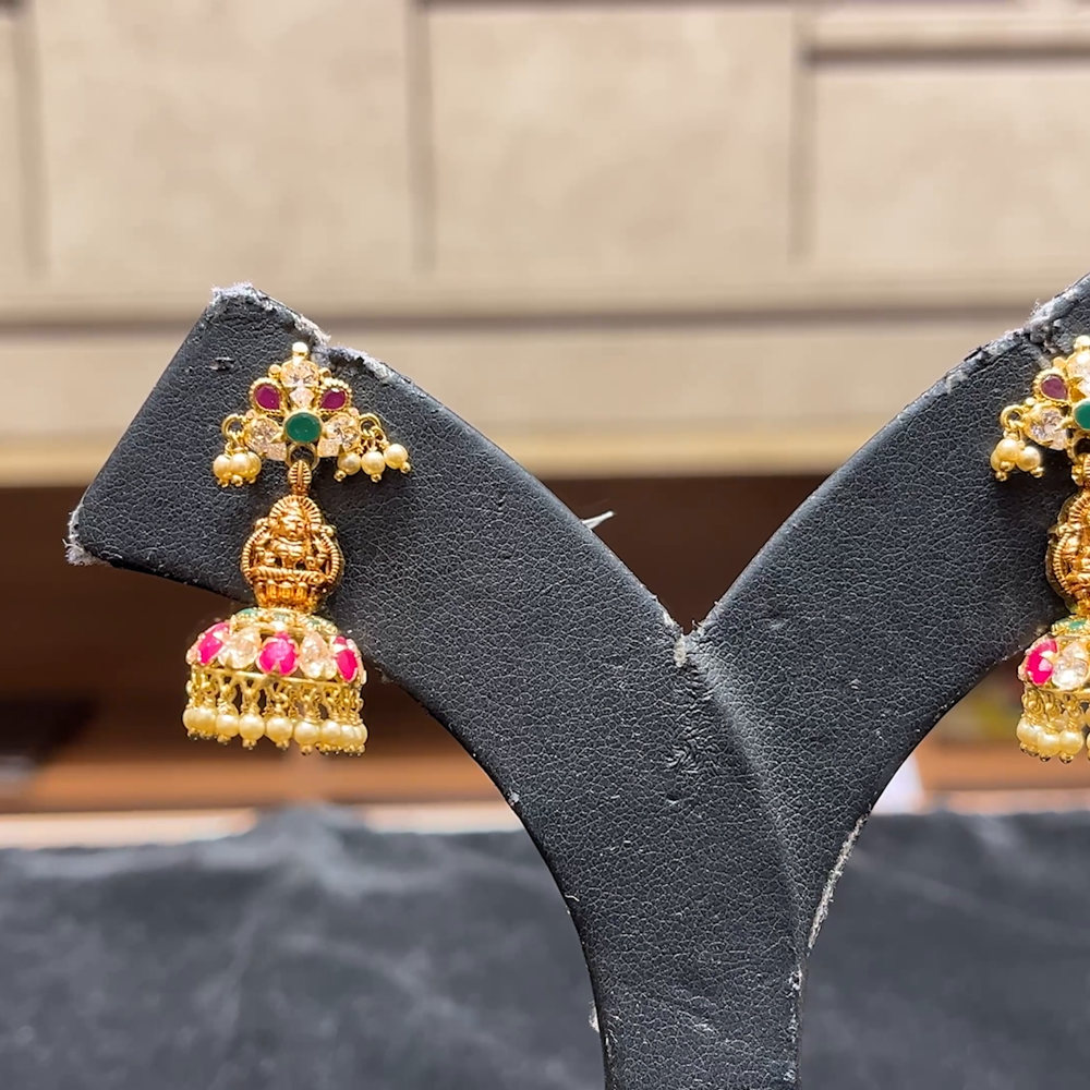 Chennai Shopping Mall 7.45gms EARRINGS 22K Antique