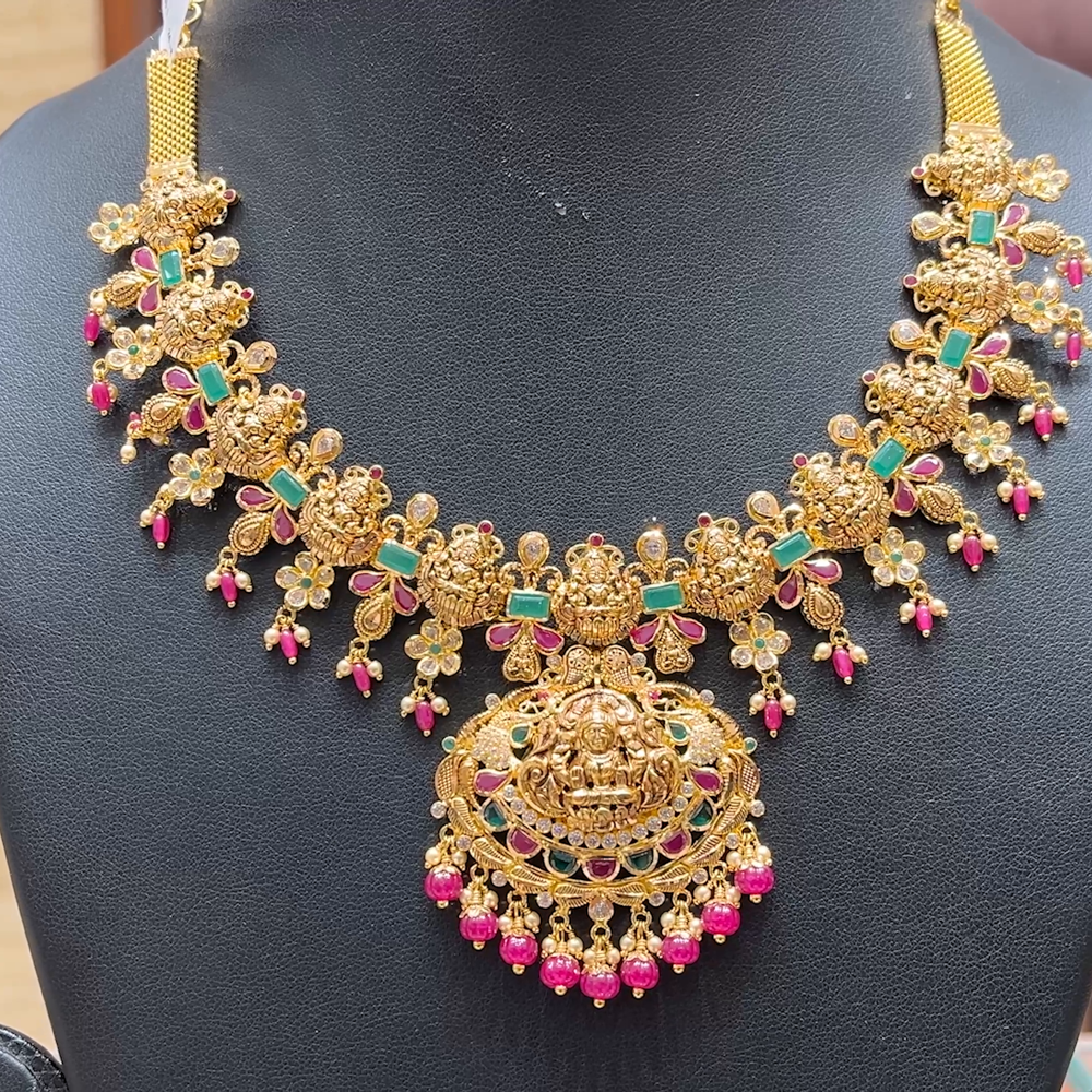 Chennai Shopping Mall 31.89gms NECKLACE 22K Antique