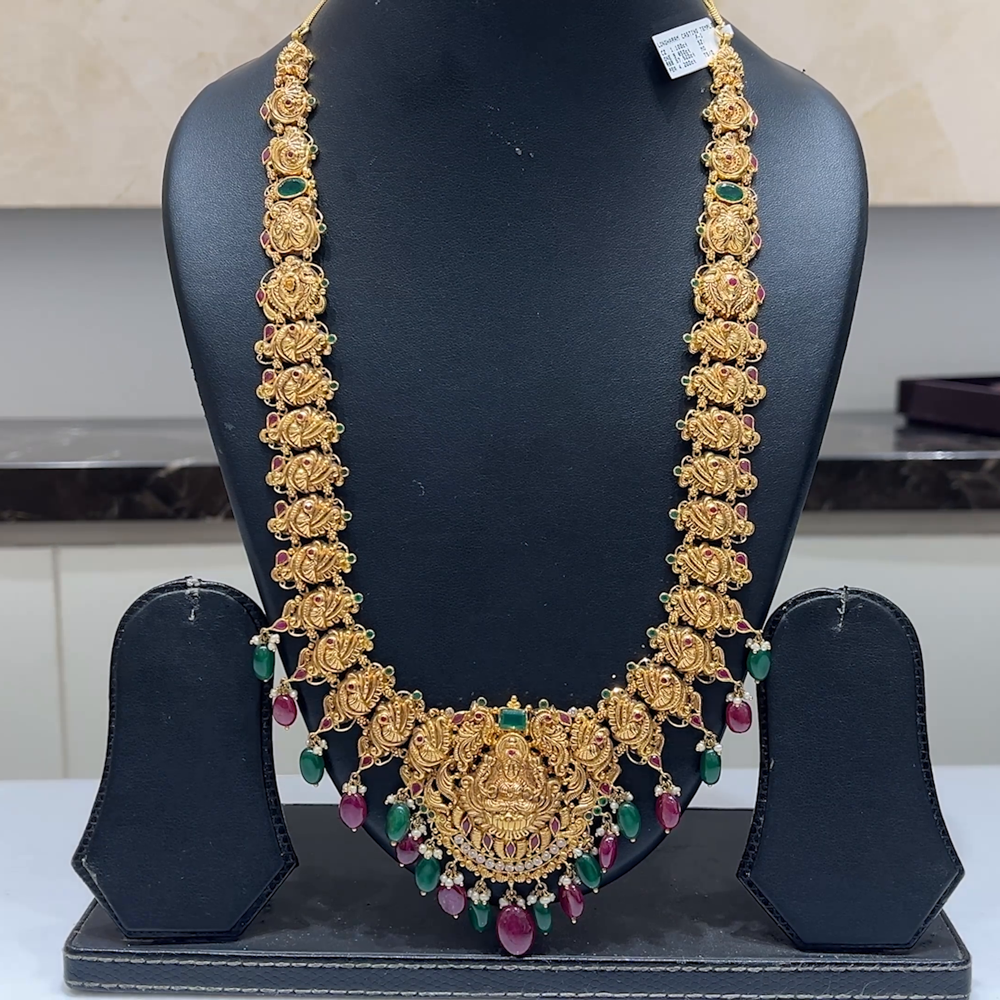 MUKUNDA JEWELLERS 57.496gms HARAMS 22K Antique