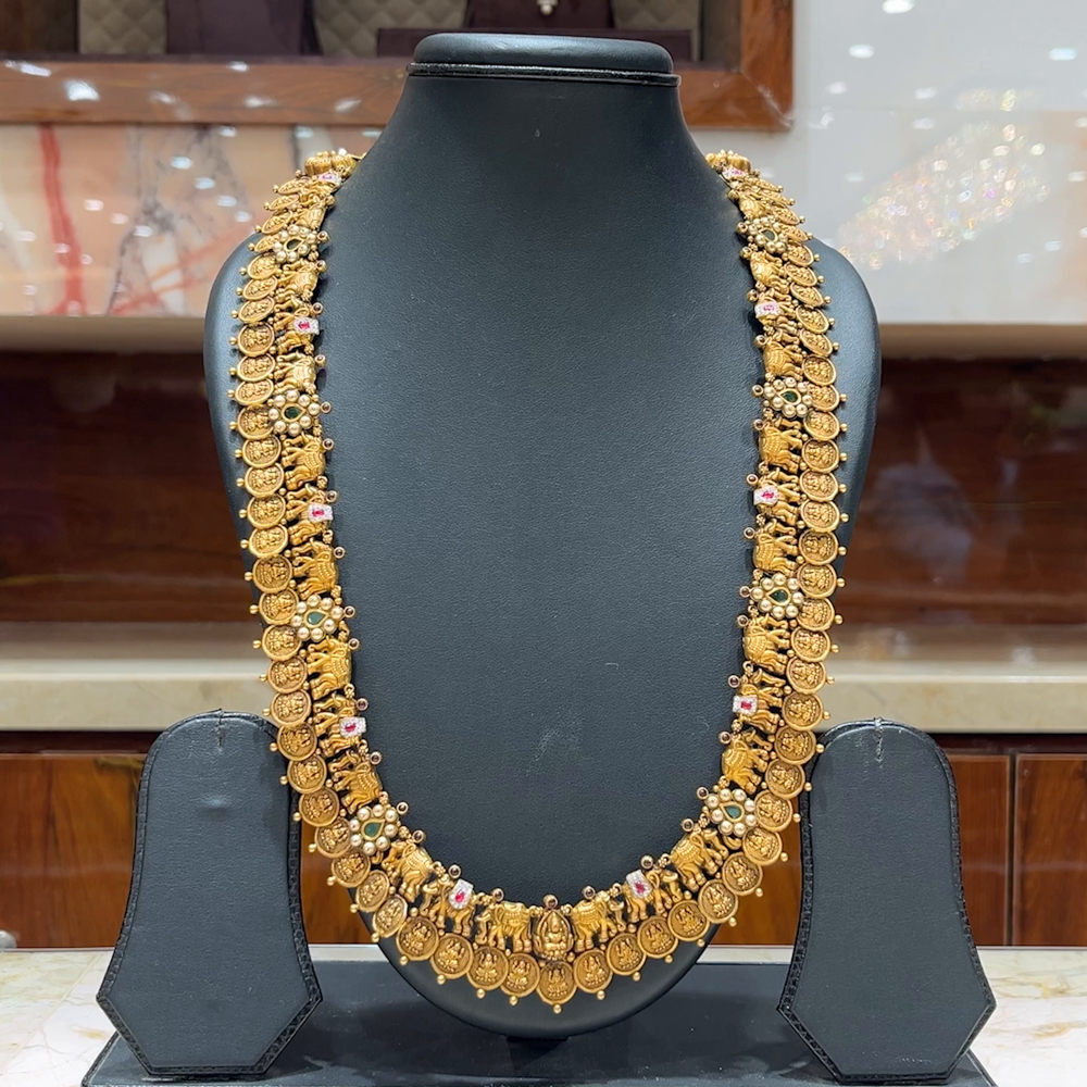 MUKUNDA JEWELLERS 62.06gms HARAMS 22K Antique