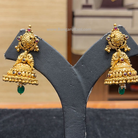 Chennai Shopping Mall 23.38gms EARRINGS 22K Antique