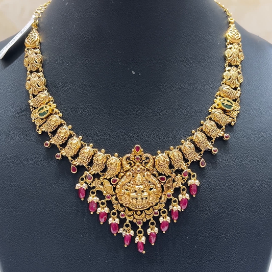 MUKUNDA JEWELLERS 21.46gms NECKLACE 22K Antique