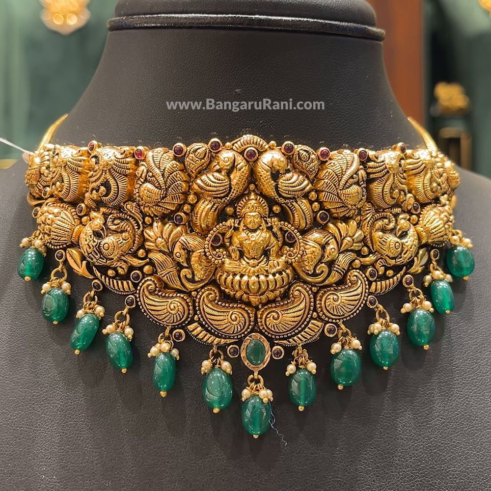 Chennai Shopping Mall 25.89gms CHOKER 22K Antique