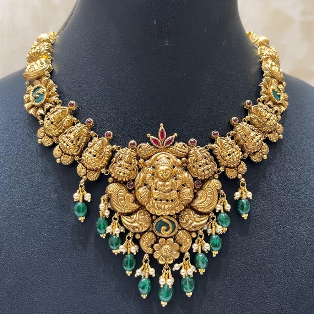 MUKUNDA JEWELLERS 29.894gms NECKLACE 22K Nakshi