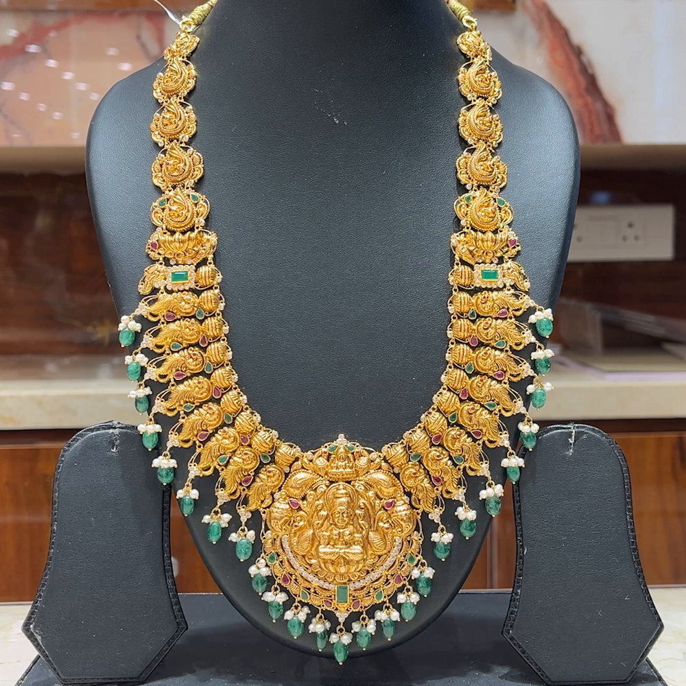 MUKUNDA JEWELLERS 68.909gms HARAMS 22K Antique